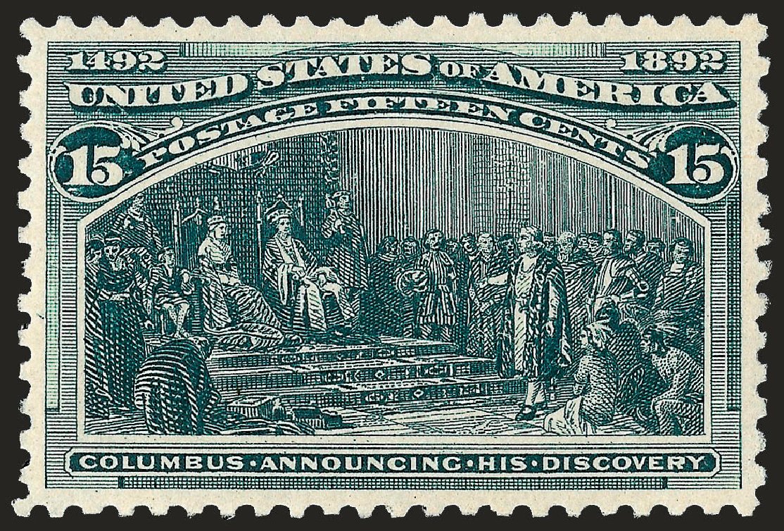 US Stamp Price Scott Catalog # 238: 1893 15c Columbian Exposition. Robert Siegel Auction Galleries, Sep 2008, Sale 962, Lot 2501
