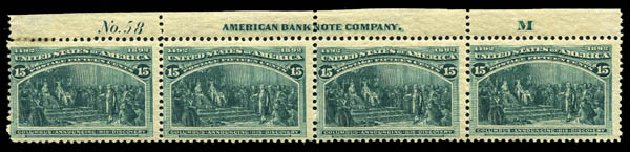 US Stamp Price Scott Catalogue #238 - 15c 1893 Columbian Exposition. Matthew Bennett International, Mar 2012, Sale 344, Lot 4424