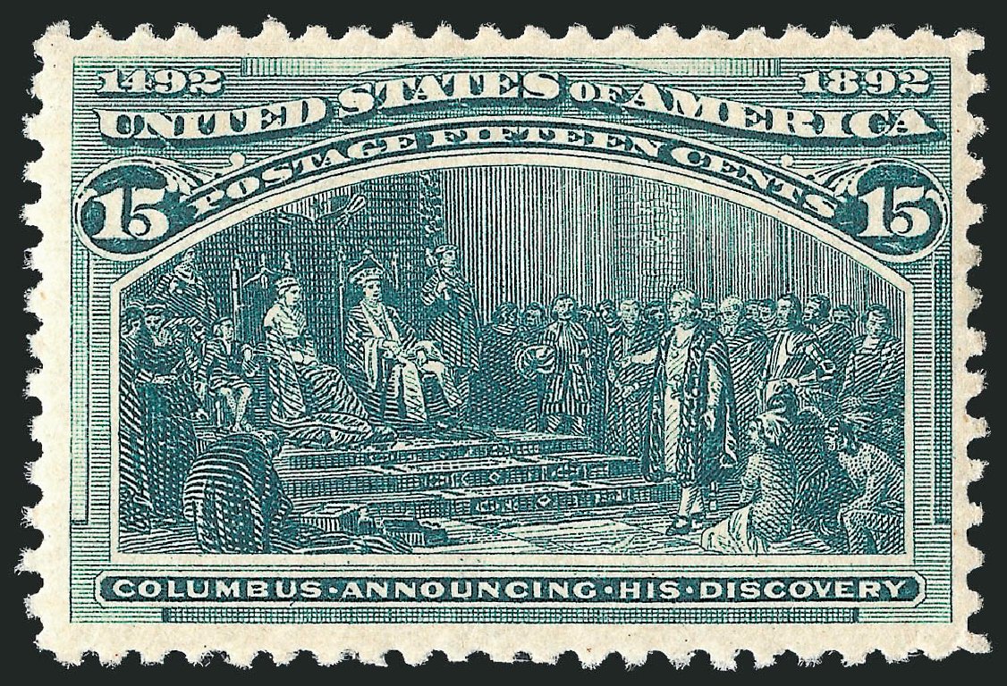 US Stamp Value Scott Catalog # 238: 1893 15c Columbian Exposition. Robert Siegel Auction Galleries, Jun 2012, Sale 1026, Lot 1314