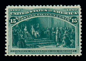 Cost of US Stamp Scott 238: 15c 1893 Columbian Exposition. Matthew Bennett International, Dec 2007, Sale 325, Lot 1742