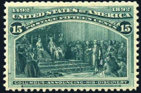 Prices of US Stamps Scott Cat. # 238: 15c 1893 Columbian Exposition. Harmer-Schau Auction Galleries, Mar 2011, Sale 89, Lot 223