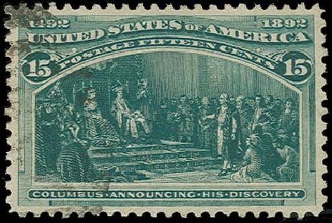 Price of US Stamps Scott Cat. # 238 - 15c 1893 Columbian Exposition. H.R. Harmer, Oct 2014, Sale 3006, Lot 1263
