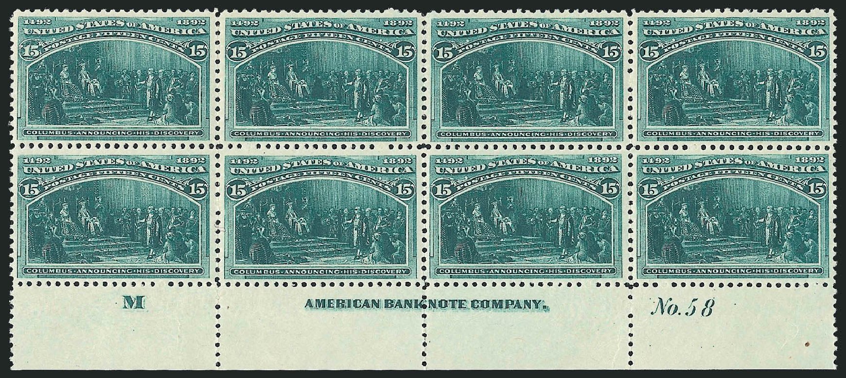 Cost of US Stamp Scott # 238 - 15c 1893 Columbian Exposition. Robert Siegel Auction Galleries, Mar 2013, Sale 1040, Lot 1543
