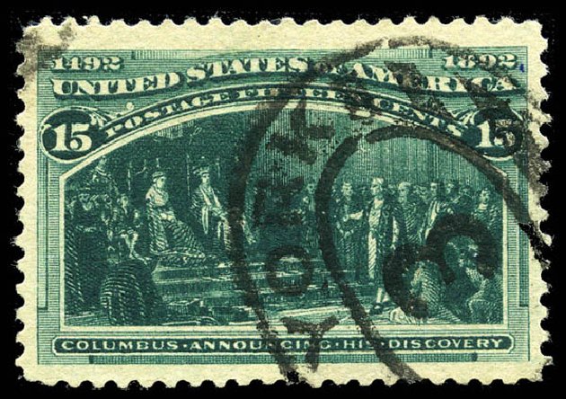Cost of US Stamps Scott Catalog #238: 15c 1893 Columbian Exposition. Matthew Bennett International, Mar 2012, Sale 344, Lot 4426