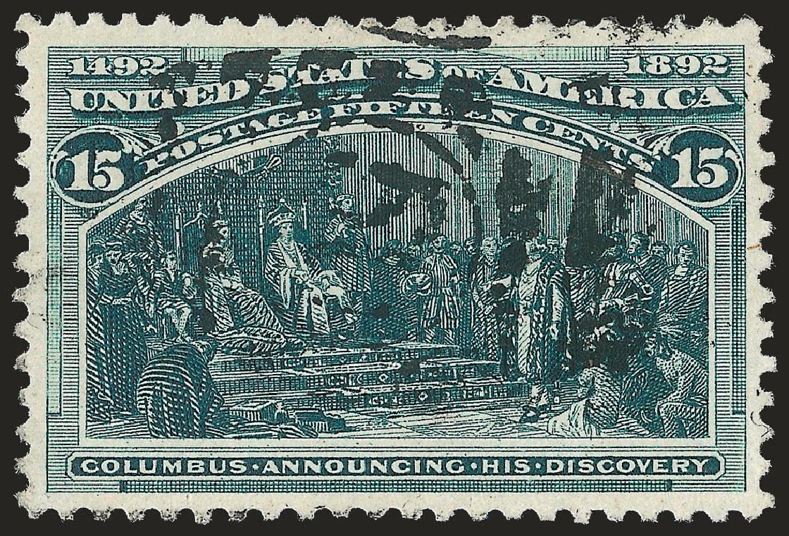 Price of US Stamps Scott Catalog #238: 1893 15c Columbian Exposition. Robert Siegel Auction Galleries, Dec 2008, Sale 967, Lot 4386