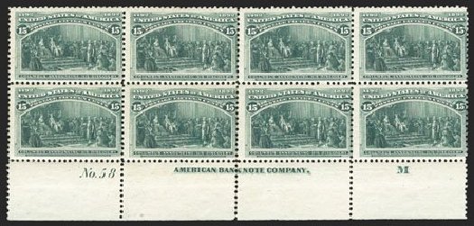 Costs of US Stamps Scott Cat. #238 - 15c 1893 Columbian Exposition. Spink Shreves Galleries, Mar 2013, Sale 142, Lot 236