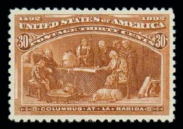 US Stamps Values Scott Cat. #239 - 1893 30c Columbian Exposition. Matthew Bennett International, Oct 2007, Sale 322, Lot 2087