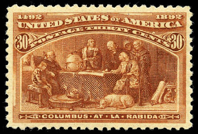 Costs of US Stamps Scott Catalog # 239 - 30c 1893 Columbian Exposition. Matthew Bennett International, Feb 2012, Sale 340, Lot 317