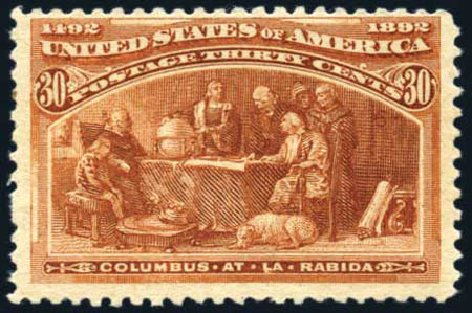 Value of US Stamps Scott Catalogue # 239: 30c 1893 Columbian Exposition. Harmer-Schau Auction Galleries, Feb 2010, Sale 84, Lot 1437