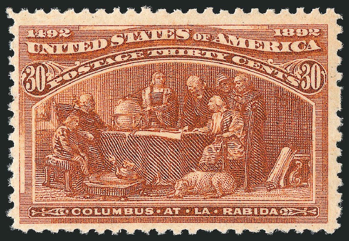 US Stamps Price Scott #239 - 1893 30c Columbian Exposition. Robert Siegel Auction Galleries, Sep 2014, Sale 1078, Lot 347