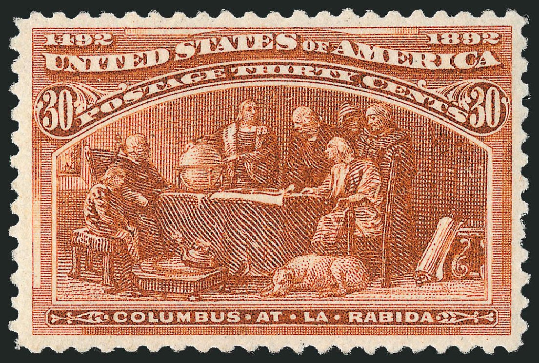 Values of US Stamps Scott Cat. # 239: 30c 1893 Columbian Exposition. Robert Siegel Auction Galleries, Jun 2009, Sale 975, Lot 1527