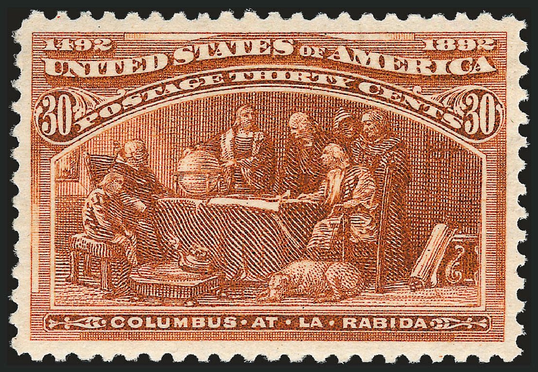 Costs of US Stamps Scott Catalogue 239: 30c 1893 Columbian Exposition. Robert Siegel Auction Galleries, Dec 2009, Sale 982, Lot 5567