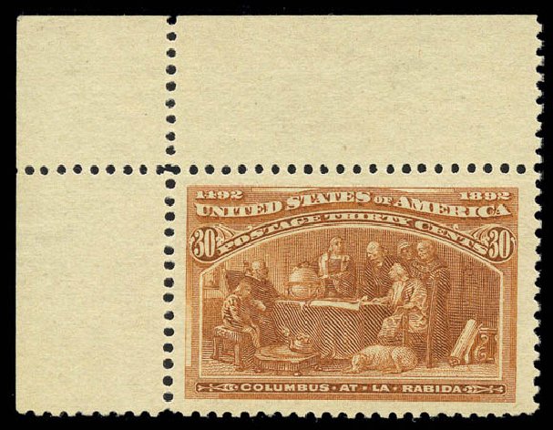 US Stamp Values Scott Cat. #239 - 1893 30c Columbian Exposition. Matthew Bennett International, Sep 2010, Sale 331, Lot 588