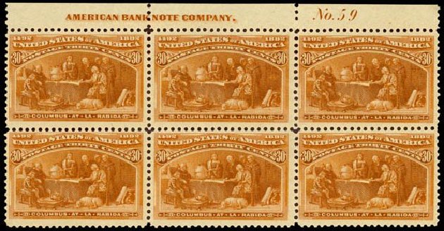 Prices of US Stamps Scott Catalogue #239: 30c 1893 Columbian Exposition. Daniel Kelleher Auctions, Sep 2013, Sale 639, Lot 3338