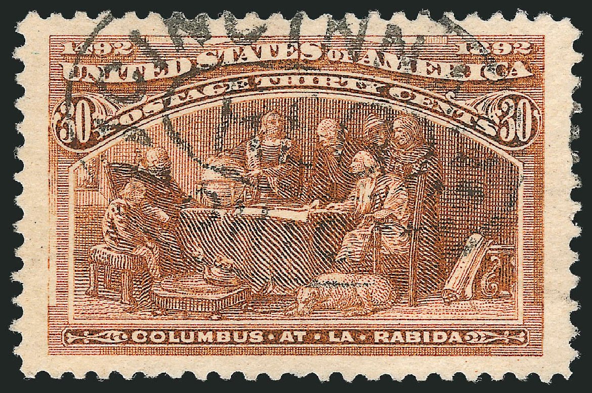 Prices of US Stamp Scott Catalog # 239: 30c 1893 Columbian Exposition. Robert Siegel Auction Galleries, Oct 2012, Sale 1032, Lot 3348