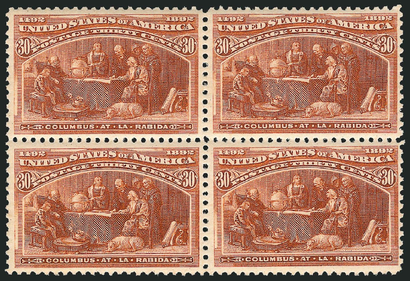 Values of US Stamp Scott Catalog 239: 1893 30c Columbian Exposition. Robert Siegel Auction Galleries, Sep 2014, Sale 1078, Lot 348