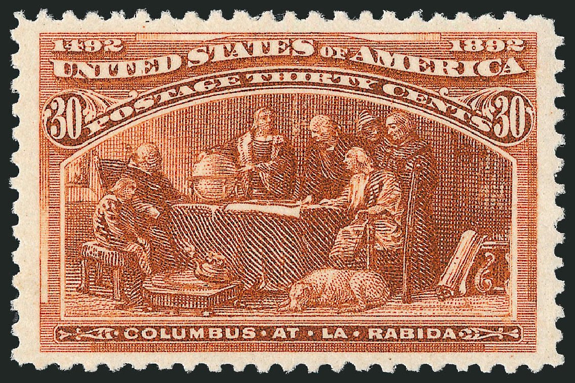 Price of US Stamps Scott Catalogue 239 - 1893 30c Columbian Exposition. Robert Siegel Auction Galleries, Dec 2009, Sale 982, Lot 5568