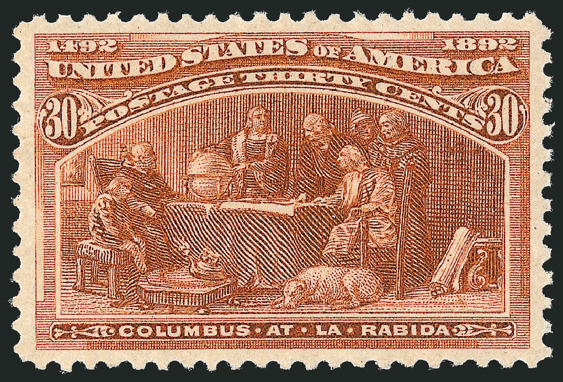 Values of US Stamps Scott Catalogue # 239 - 1893 30c Columbian Exposition. Robert Siegel Auction Galleries, Oct 2010, Sale 997, Lot 5688