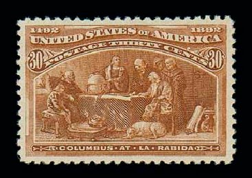Cost of US Stamp Scott Catalogue 239 - 30c 1893 Columbian Exposition. Matthew Bennett International, Jun 2007, Sale 319, Lot 1259