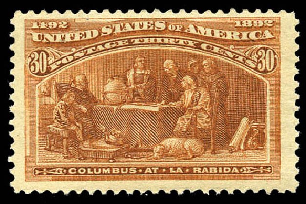 Cost of US Stamps Scott 239 - 30c 1893 Columbian Exposition. Matthew Bennett International, Mar 2011, Sale 337, Lot 2669