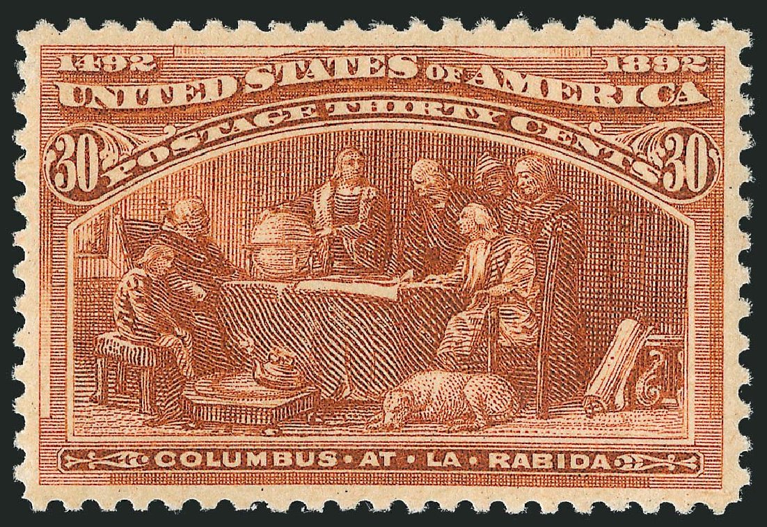 US Stamps Prices Scott #239 - 1893 30c Columbian Exposition. Robert Siegel Auction Galleries, Jul 2013, Sale 1050, Lot 359