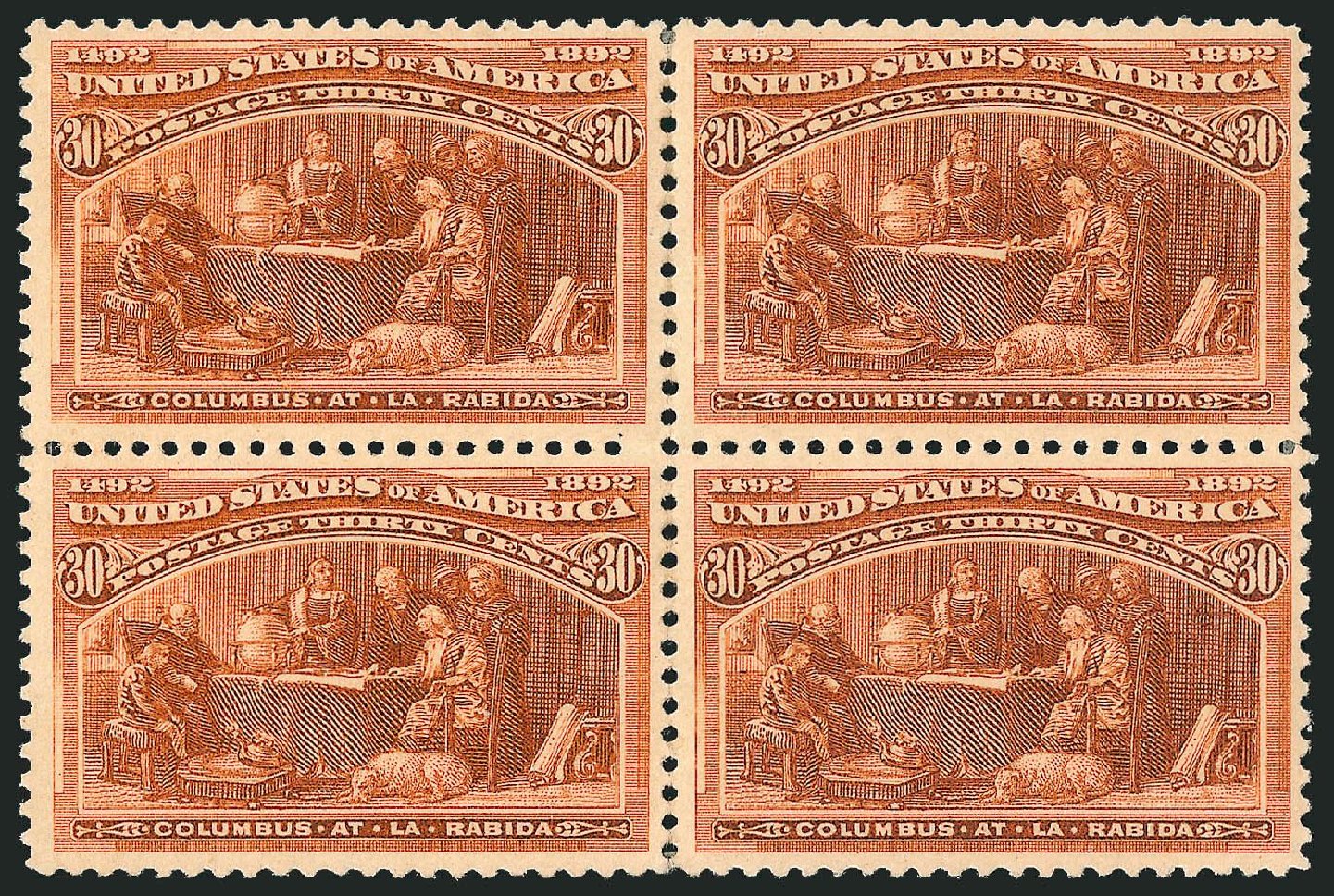 US Stamp Price Scott Catalog # 239 - 30c 1893 Columbian Exposition. Robert Siegel Auction Galleries, Sep 2014, Sale 1078, Lot 349