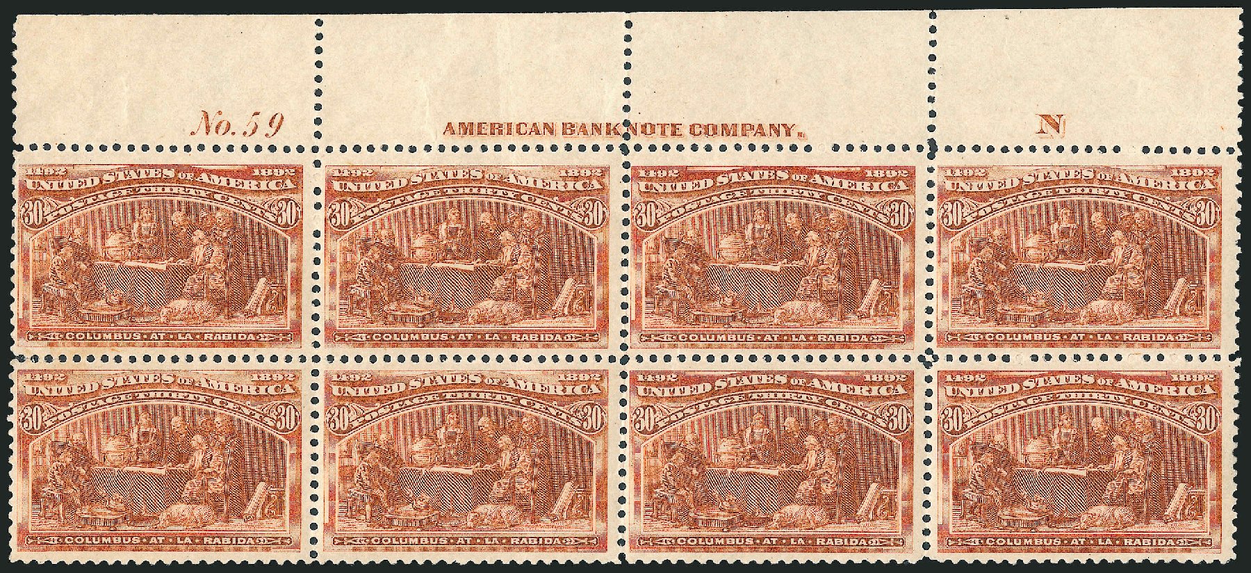 US Stamps Price Scott Catalog #239 - 1893 30c Columbian Exposition. Robert Siegel Auction Galleries, Apr 2009, Sale 971, Lot 1159