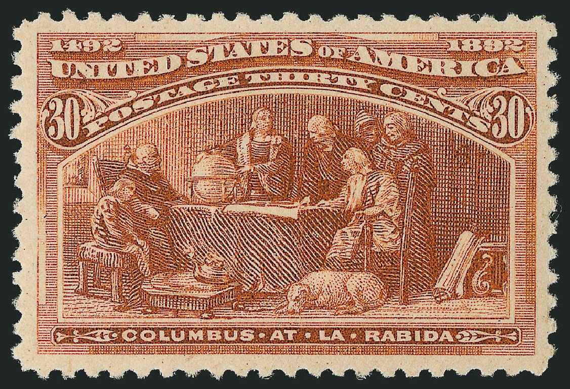 US Stamp Price Scott Catalog # 239: 30c 1893 Columbian Exposition. Robert Siegel Auction Galleries, Dec 2009, Sale 978, Lot 1069