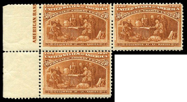 Value of US Stamp Scott Cat. #239: 30c 1893 Columbian Exposition. Matthew Bennett International, Mar 2011, Sale 337, Lot 2670
