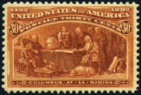 US Stamp Price Scott Catalog #239: 30c 1893 Columbian Exposition. Harmer-Schau Auction Galleries, Aug 2012, Sale 94, Lot 1330