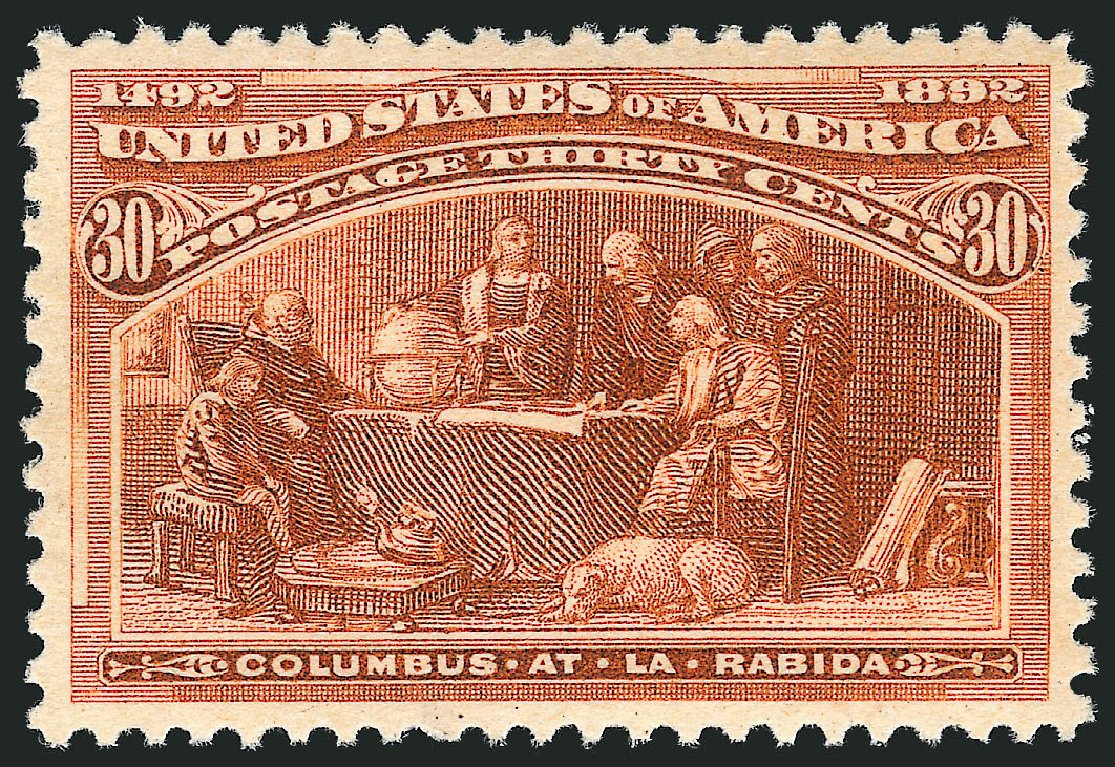 US Stamps Price Scott Cat. #239: 1893 30c Columbian Exposition. Robert Siegel Auction Galleries, Mar 2012, Sale 1019, Lot 550