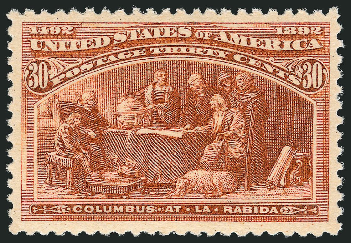 Value of US Stamps Scott Cat. #239: 30c 1893 Columbian Exposition. Robert Siegel Auction Galleries, Oct 2012, Sale 1033, Lot 4130