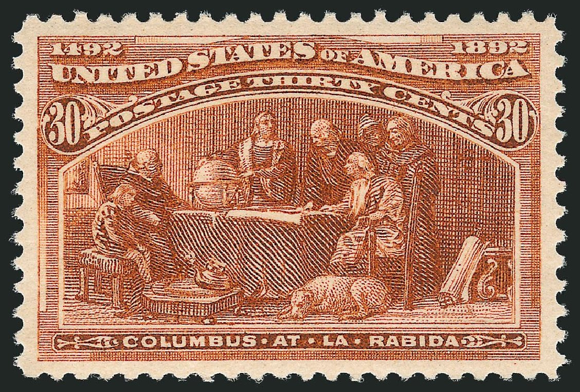 Price of US Stamps Scott # 239: 30c 1893 Columbian Exposition. Robert Siegel Auction Galleries, Mar 2013, Sale 1040, Lot 1490