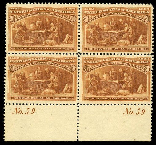 Prices of US Stamps Scott Catalogue # 239 - 30c 1893 Columbian Exposition. Matthew Bennett International, Mar 2011, Sale 337, Lot 2671