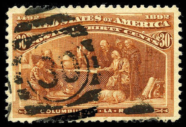 US Stamp Value Scott Catalogue # 239: 30c 1893 Columbian Exposition. Matthew Bennett International, Mar 2012, Sale 344, Lot 4431