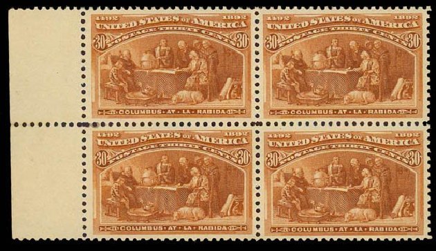 Cost of US Stamp Scott Cat. #239: 30c 1893 Columbian Exposition. Daniel Kelleher Auctions, Oct 2011, Sale 626, Lot 231