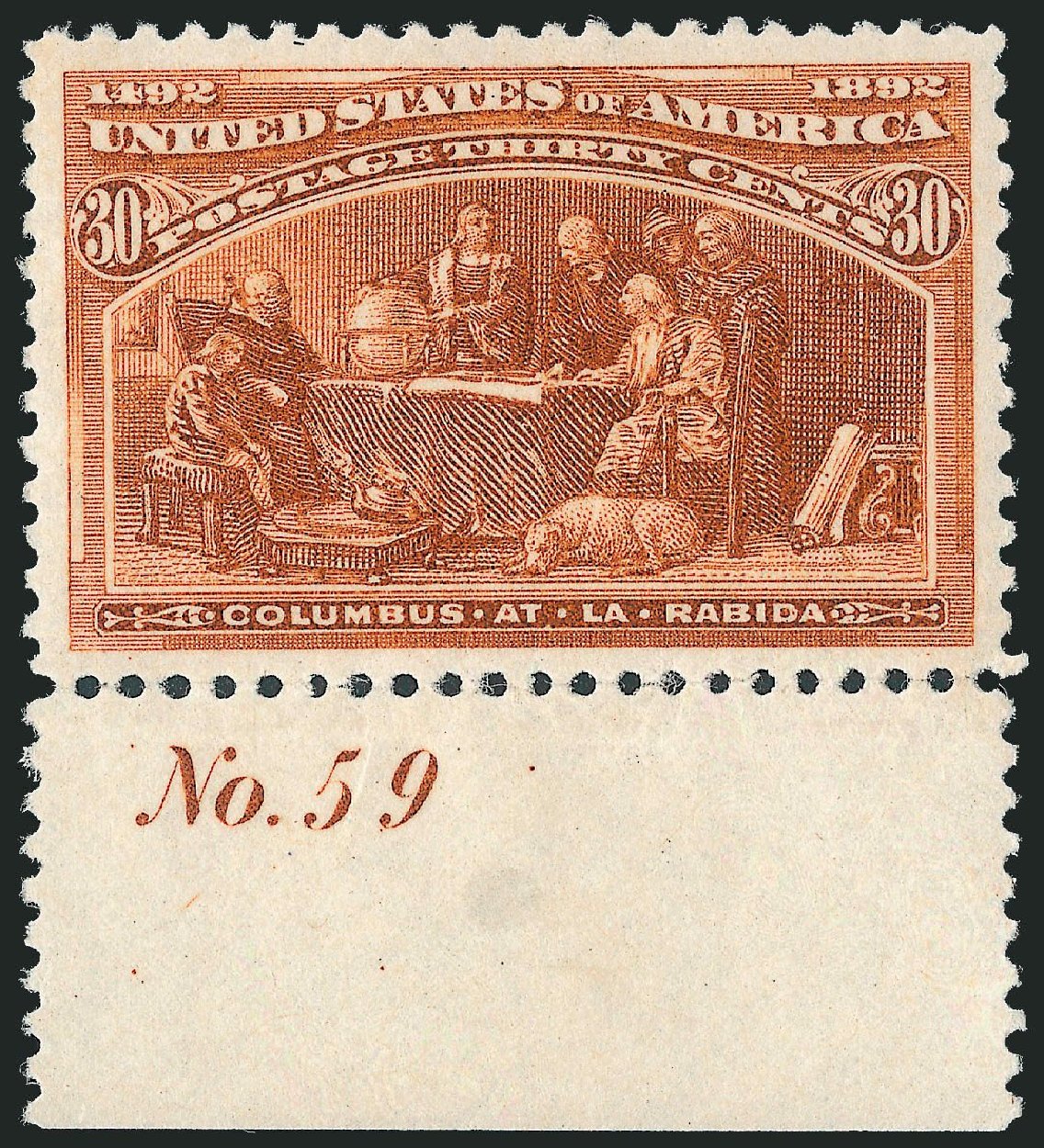US Stamps Price Scott Catalogue 239 - 1893 30c Columbian Exposition. Robert Siegel Auction Galleries, Mar 2013, Sale 1040, Lot 1491