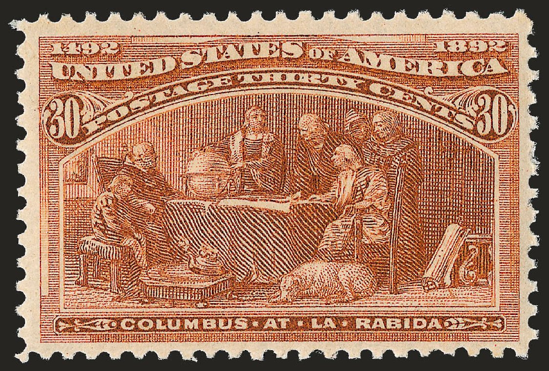 Costs of US Stamps Scott Catalog #239: 1893 30c Columbian Exposition. Robert Siegel Auction Galleries, Dec 2008, Sale 967, Lot 4391