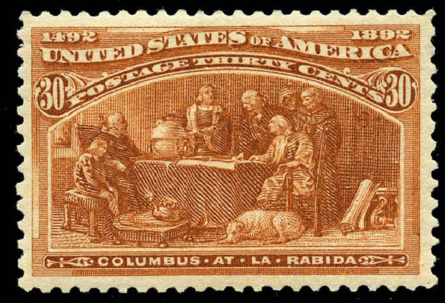 Price of US Stamps Scott # 239 - 30c 1893 Columbian Exposition. Matthew Bennett International, May 2014, Sale 350, Lot 354