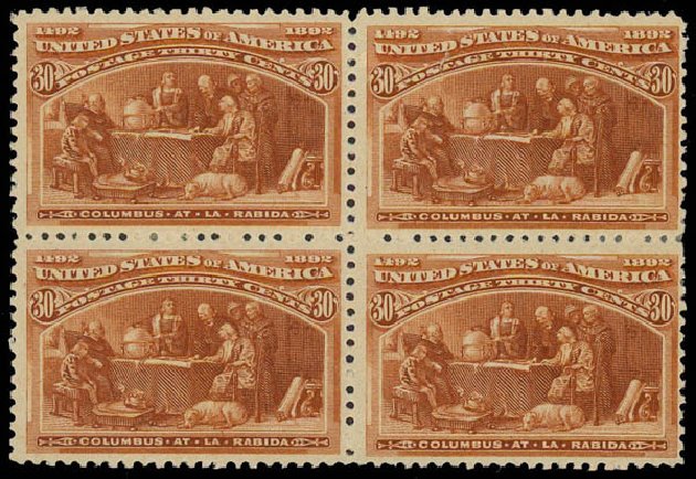 Prices of US Stamps Scott Catalogue # 239 - 30c 1893 Columbian Exposition. Daniel Kelleher Auctions, Aug 2012, Sale 631, Lot 934