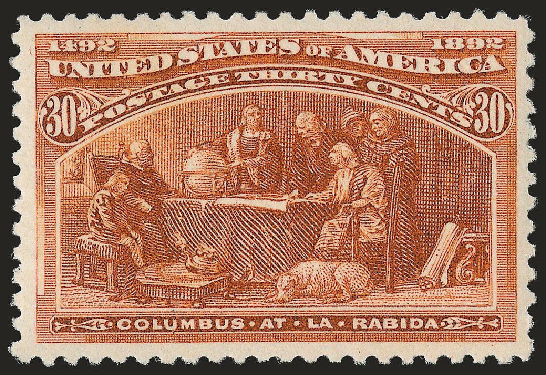 Values of US Stamp Scott Catalog 239: 30c 1893 Columbian Exposition. Robert Siegel Auction Galleries, Jun 2009, Sale 975, Lot 1524