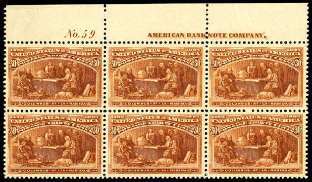 Price of US Stamps Scott Cat. 239 - 30c 1893 Columbian Exposition. Matthew Bennett International, Dec 2008, Sale 330, Lot 1695