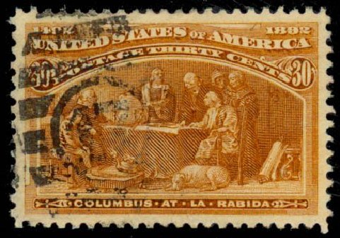 Cost of US Stamps Scott Catalogue #239: 30c 1893 Columbian Exposition. Daniel Kelleher Auctions, Sep 2013, Sale 639, Lot 1075