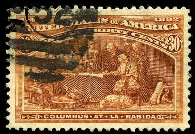 Costs of US Stamps Scott 239 - 1893 30c Columbian Exposition. Matthew Bennett International, Mar 2012, Sale 344, Lot 4432