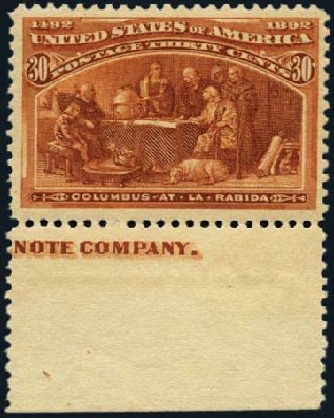 US Stamps Prices Scott Catalogue #239 - 1893 30c Columbian Exposition. Harmer-Schau Auction Galleries, Aug 2012, Sale 94, Lot 1332