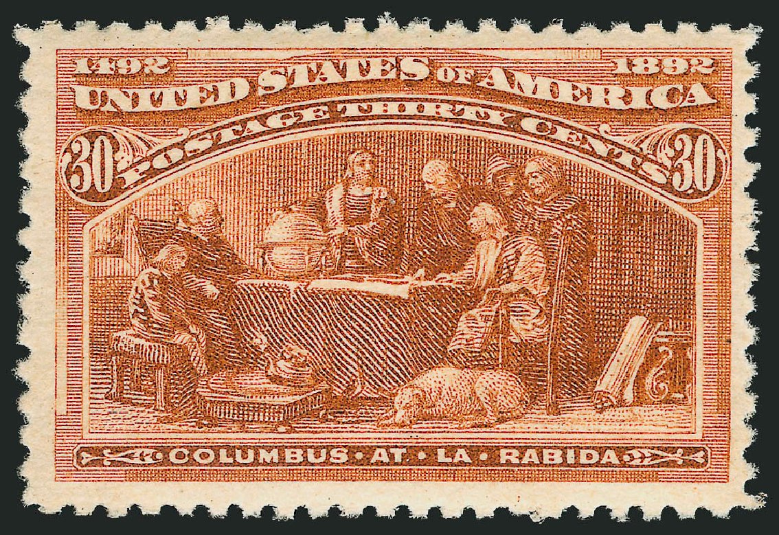 Value of US Stamp Scott Catalog #239 - 1893 30c Columbian Exposition. Robert Siegel Auction Galleries, Mar 2012, Sale 1019, Lot 552