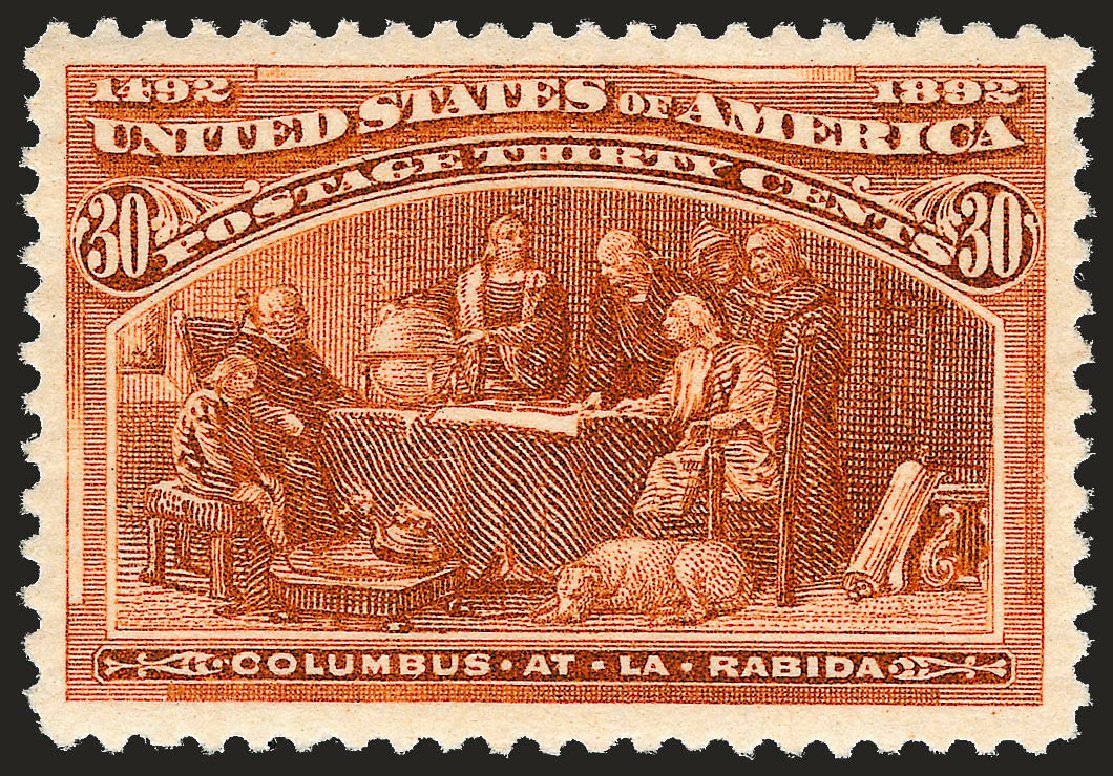 Cost of US Stamp Scott 239: 1893 30c Columbian Exposition. Robert Siegel Auction Galleries, Sep 2008, Sale 962, Lot 2512