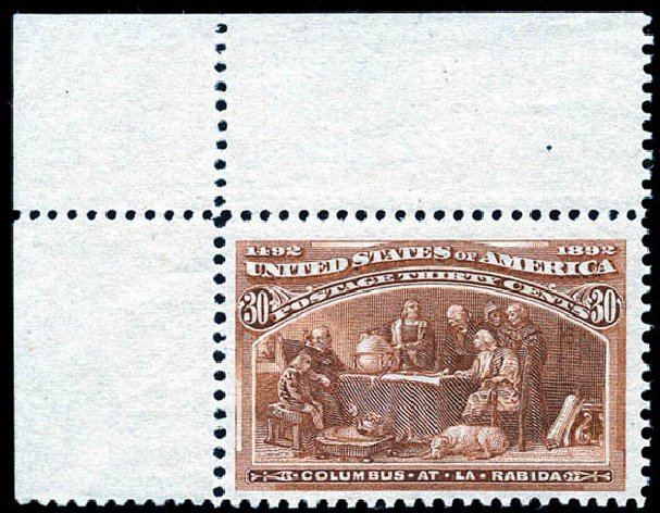Price of US Stamps Scott # 239 - 30c 1893 Columbian Exposition. Matthew Bennett International, Sep 2011, Sale 338, Lot 1863