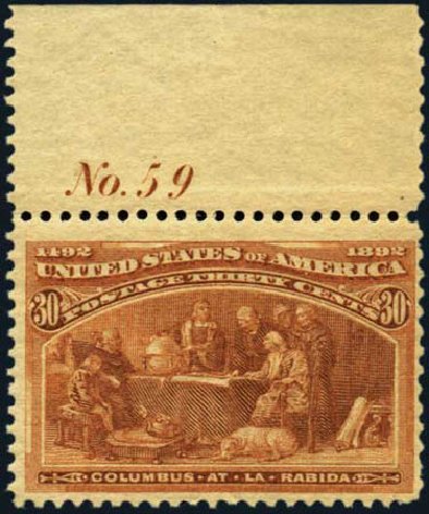 Prices of US Stamps Scott Catalog # 239: 1893 30c Columbian Exposition. Harmer-Schau Auction Galleries, Aug 2012, Sale 94, Lot 1333