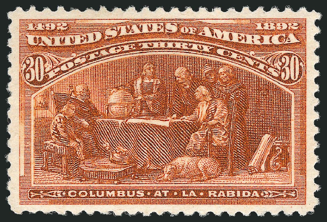 Costs of US Stamp Scott Cat. #239 - 30c 1893 Columbian Exposition. Robert Siegel Auction Galleries, Oct 2011, Sale 1014, Lot 1516